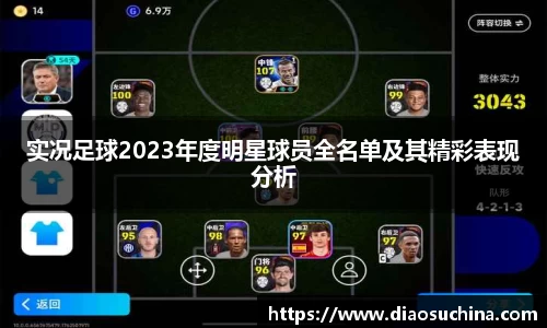 实况足球2023年度明星球员全名单及其精彩表现分析